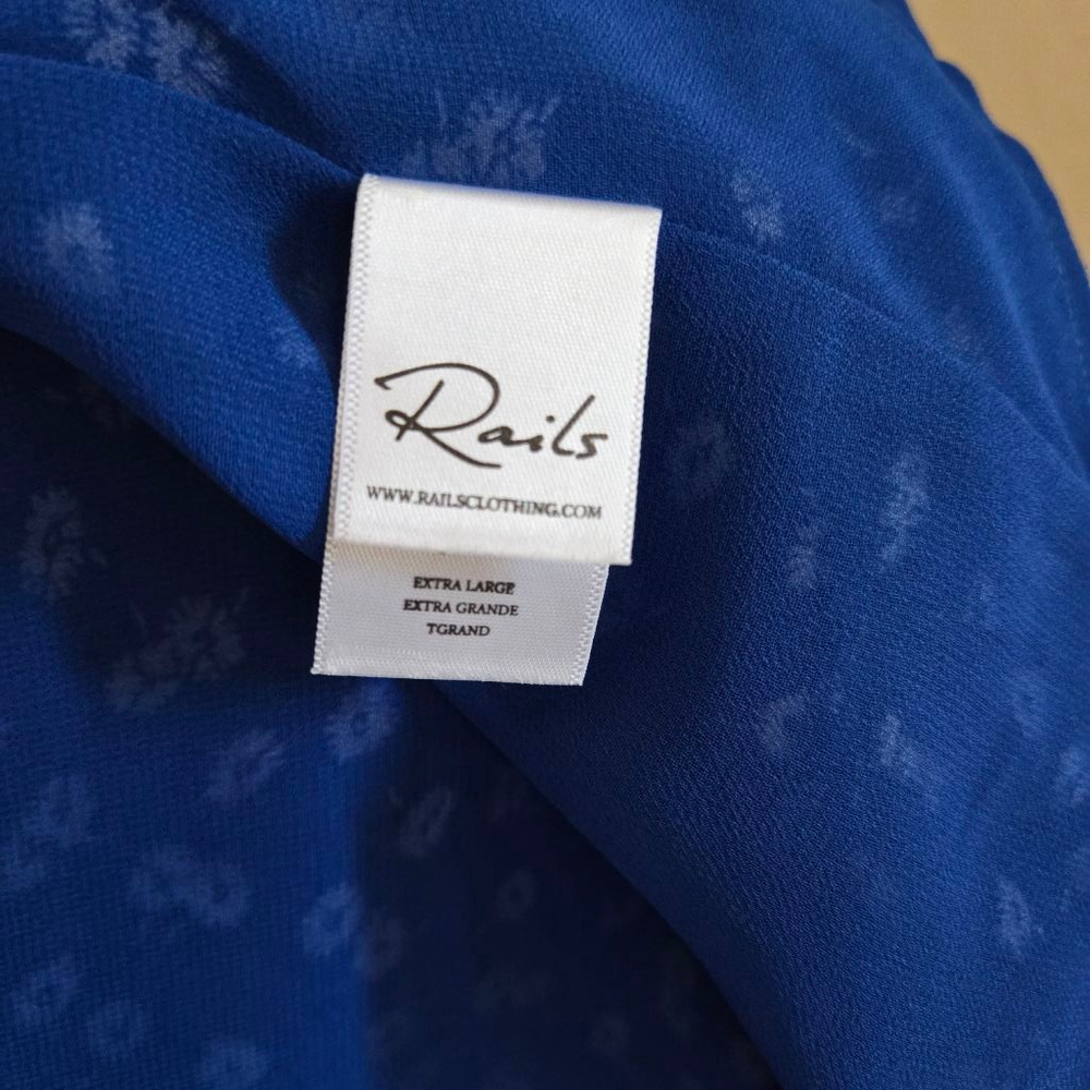 Rails Florence Cobalt Floating Daisies Dress Xl F… - image 8